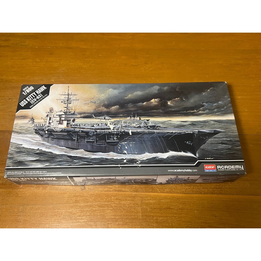 Academy 1/800 USS Kitty Hawk CV-63 Aircraft Carrier Model Kit 14210 Sealed Parts